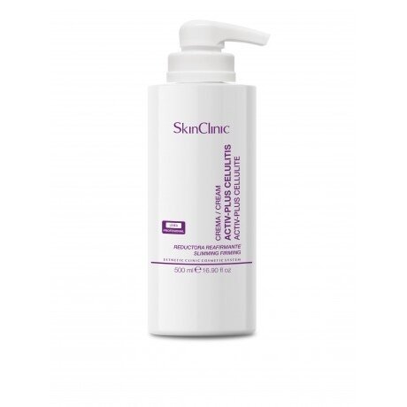 SkinClinic ACTIV-PLUS CELLULITE intensyvus procedūrinis kremas aparatiniam limfodrenuojančiam bei anticeliulitiniam masažui, 500 ml SkinClinic ACTIV-PLUS CELLULITE intensyvus procedūrinis kremas aparatiniam limfodrenuojančiam bei anticeliulitiniam masažui, 500 ml
