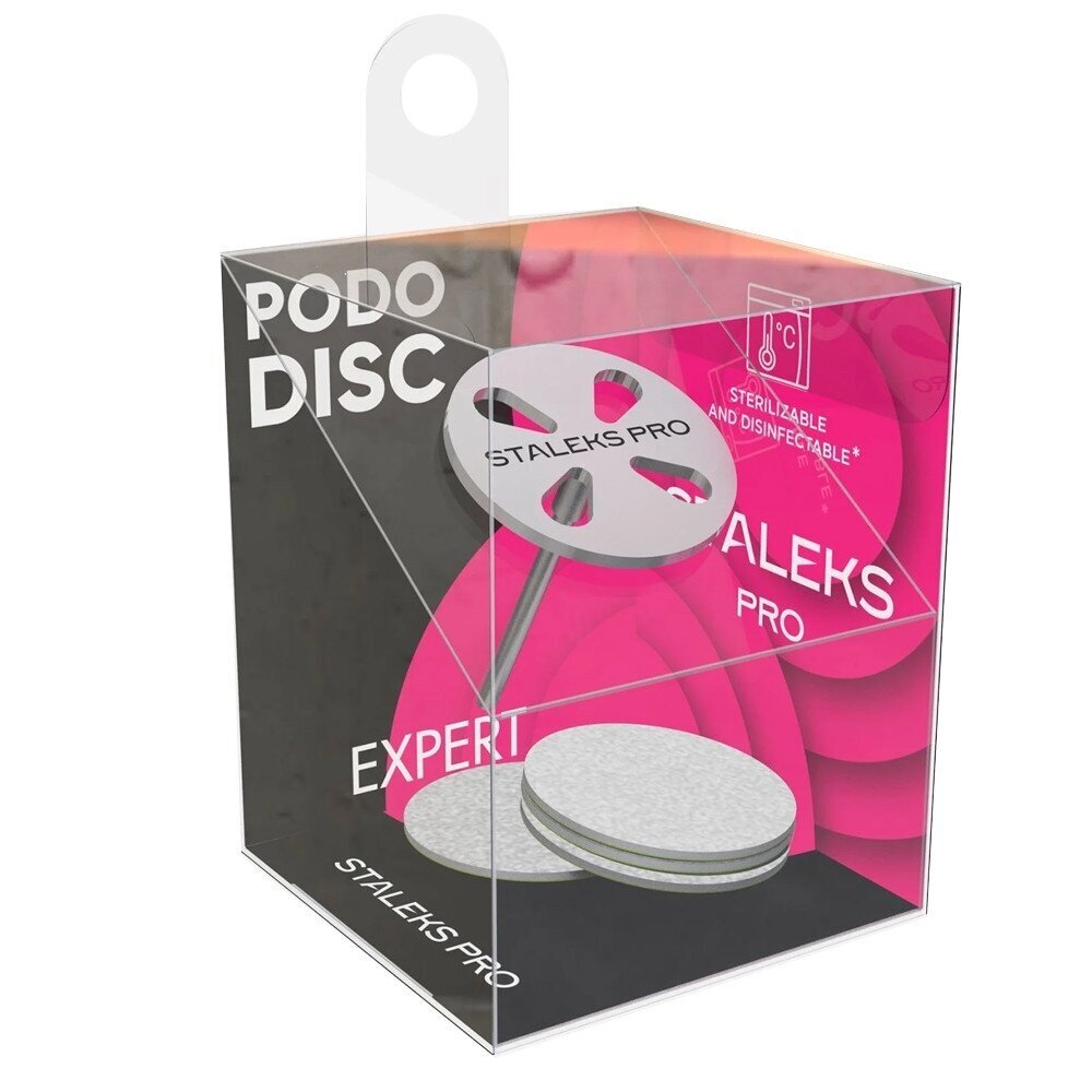 STALEKS PRO PODO diskas 20mm + keičiami vienkartiniai lapeliai (180 gritų), 5 vnt STALEKS PRO PODO diskas 20mm + keičiami vienkartiniai lapeliai (180 gritų), 5 vnt