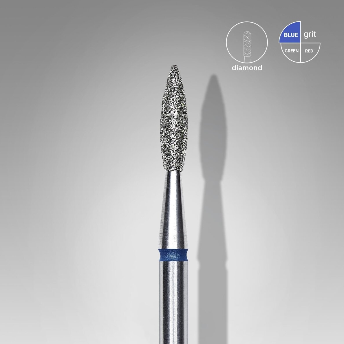 STALEKS deimantinis antgalis EXPERT BLUE 2,1 mm /8 mm 1
