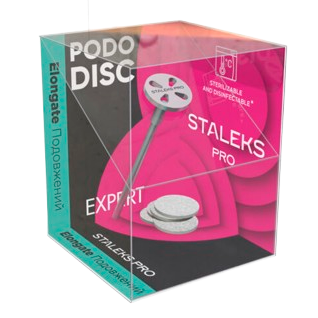 STALEKS PRO PODO diskas 10mm + keičiami vienkartiniai lapeliai (180 gritų), 5 vnt 1