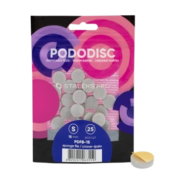 STALEKS vienkartinės poliravimo kempinėlės podo diskui S dydis PODODISC S EXPERT, 25 vnt STALEKS vienkartinės poliravimo kempinėlės podo diskui S dydis PODODISC S EXPERT, 25 vnt