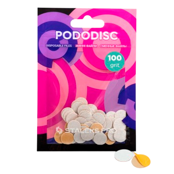 STALEKS keičiami abrazyvai podo diskui PODODISC XS EXPERT 100 gr, 50 vnt STALEKS keičiami abrazyvai podo diskui PODODISC XS EXPERT 100 gr, 50 vnt