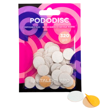 STALEKS keičiami abrazyvai podo diskui PODODISC S EXPERT 320 gr, 50 vnt STALEKS keičiami abrazyvai podo diskui PODODISC S EXPERT 320 gr, 50 vnt
