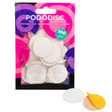 STALEKS keičiami abrazyvai podo diskui PODODISC L EXPERT 100 gr, 50 vnt STALEKS keičiami abrazyvai podo diskui PODODISC L EXPERT 100 gr, 50 vnt