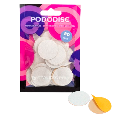 STALEKS keičiami abrazyvai podo diskui PODODISC L EXPERT 80 gr, 50 vnt STALEKS keičiami abrazyvai podo diskui PODODISC L EXPERT 80 gr, 50 vnt
