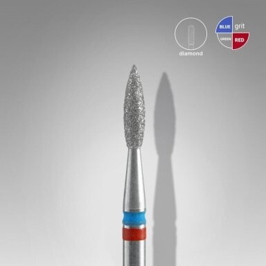 STALEKS deimantinis antgalis DUO EXPERT RED-BLUE 2,1 mm /8 mm STALEKS deimantinis antgalis DUO EXPERT RED-BLUE 2,1 mm /8 mm