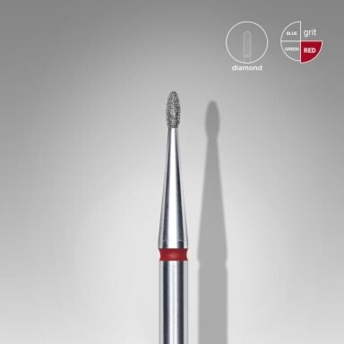 STALEKS deimantinis antgalis EXPERT RED 1,2 mm /3 mm STALEKS deimantinis antgalis EXPERT RED 1,2 mm /3 mm