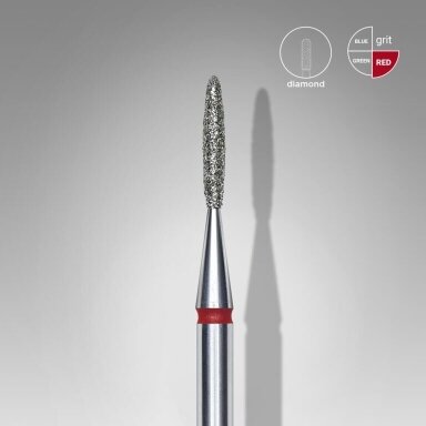 STALEKS deimantinis antgalis EXPERT RED 1,4 mm /8 mm STALEKS deimantinis antgalis EXPERT RED 1,4 mm /8 mm