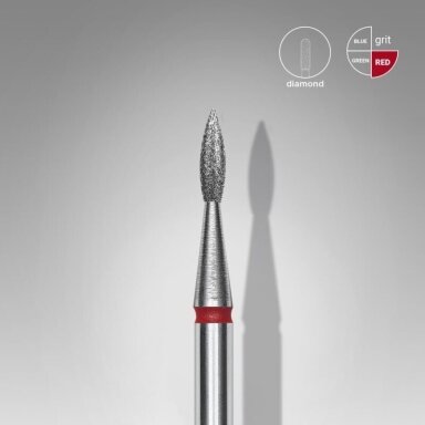 STALEKS deimantinis antgalis EXPERT RED 1,8 mm / 8 mm STALEKS deimantinis antgalis EXPERT RED 1,8 mm / 8 mm