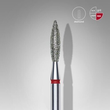 STALEKS deimantinis antgalis EXPERT RED 2,3 mm /10 mm STALEKS deimantinis antgalis EXPERT RED 2,3 mm /10 mm