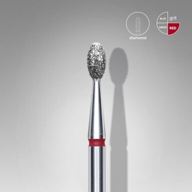 STALEKS deimantinis antgalis EXPERT RED 2,5 mm /5 mm STALEKS deimantinis antgalis EXPERT RED 2,5 mm /5 mm