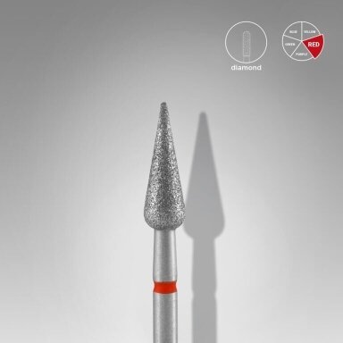 STALEKS deimantinis antgalis EXPERT RED 4 mm /12 mm
