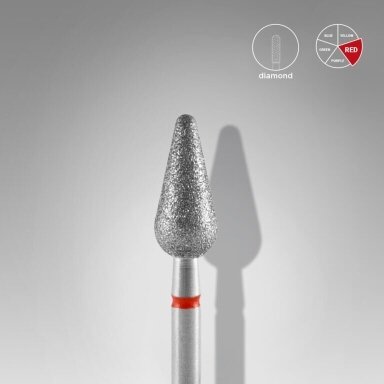 STALEKS deimantinis antgalis EXPERT RED 5 mm /12 mm STALEKS deimantinis antgalis EXPERT RED 5 mm /12 mm