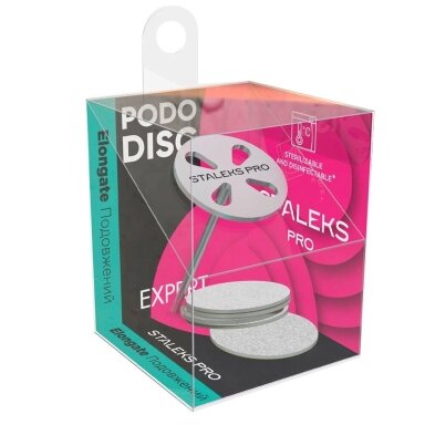 STALEKS PRO PODO diskas 20mm + keičiami vienkartiniai lapeliai (180 gritų), 5 vnt STALEKS PRO PODO diskas 20mm + keičiami vienkartiniai lapeliai (180 gritų), 5 vnt