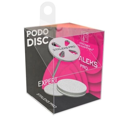 STALEKS PRO PODO diskas 20mm + keičiami vienkartiniai lapeliai (180 gritų), 5 vnt STALEKS PRO PODO diskas 20mm + keičiami vienkartiniai lapeliai (180 gritų), 5 vnt