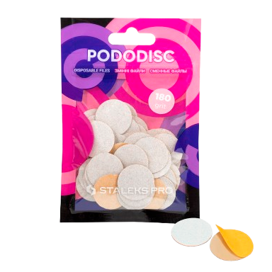 STALEKS PRO profesionalūs keičiami PODO diskeliai 20 mm (180gritų), 50 vnt STALEKS PRO profesionalūs keičiami PODO diskeliai 20 mm (180gritų), 50 vnt