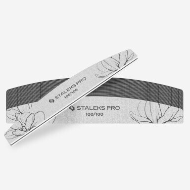STALEKS pusmėnulio formos mineralinė nagų dildė EXPERT 40 100/100 gr (25 vnt.) STALEKS pusmėnulio formos mineralinė nagų dildė EXPERT 40 100/100 gr (25 vnt.)
