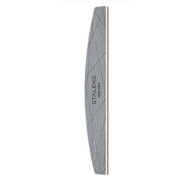 STALEKS SMART pusmėnulio formos mineralinė nagų dildė, 180/180 gritų (25 vnt.) STALEKS SMART pusmėnulio formos mineralinė nagų dildė, 180/180 gritų (25 vnt.)