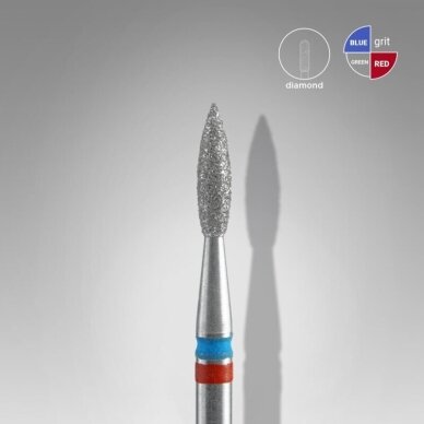 STALEKS deimantinis antgalis DUO EXPERT RED-BLUE 2,1 mm /8 mm 1