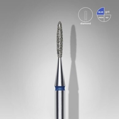 STALEKS deimantinis antgalis EXPERT BLUE 1,4 mm /8 mm 1