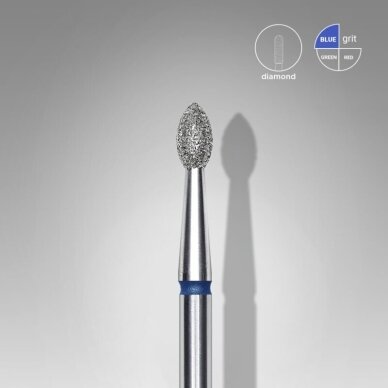 STALEKS deimantinis antgalis EXPERT BLUE 2,5 mm / 4,5 mm 1 STALEKS deimantinis antgalis EXPERT BLUE 2,5 mm / 4,5 mm 1