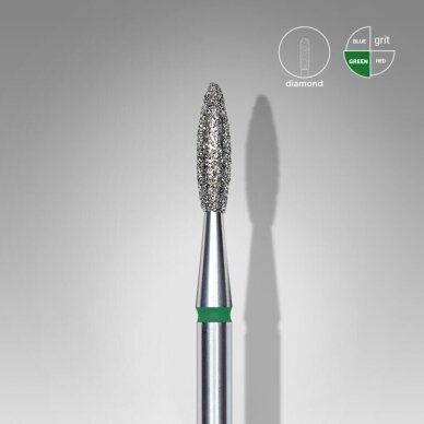 STALEKS deimantinis antgalis EXPERT GREEN 2,1 mm/8 mm 1 STALEKS deimantinis antgalis EXPERT GREEN 2,1 mm/8 mm 1