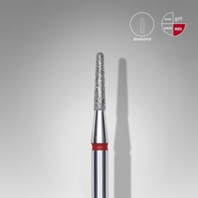 STALEKS deimantinis antgalis EXPERT RED 1,8 mm /8 mm 1