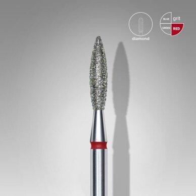 STALEKS deimantinis antgalis EXPERT RED 2,3 mm /10 mm 1 STALEKS deimantinis antgalis EXPERT RED 2,3 mm /10 mm 1