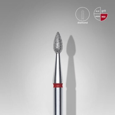 STALEKS deimantinis antgalis EXPERT RED 2,3 mm / 5 mm 1