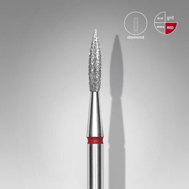 STALEKS deimantinis antgalis EXPERT RED 2,3 mm / 8 mm 1 STALEKS deimantinis antgalis EXPERT RED 2,3 mm / 8 mm 1