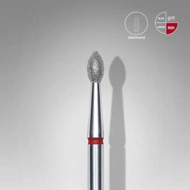 STALEKS deimantinis antgalis EXPERT RED 2,5 mm / 4,5 mm 1 STALEKS deimantinis antgalis EXPERT RED 2,5 mm / 4,5 mm 1