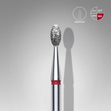 STALEKS deimantinis antgalis EXPERT RED 2,5 mm /5 mm 1 STALEKS deimantinis antgalis EXPERT RED 2,5 mm /5 mm 1