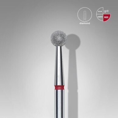 STALEKS deimantinis antgalis EXPERT RED 4 mm 1