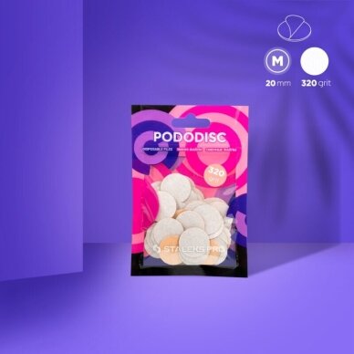 STALEKS keičiami abrazyvai podo diskui PODODISC M EXPERT 320 gr, 50 vnt 1 STALEKS keičiami abrazyvai podo diskui PODODISC M EXPERT 320 gr, 50 vnt 1