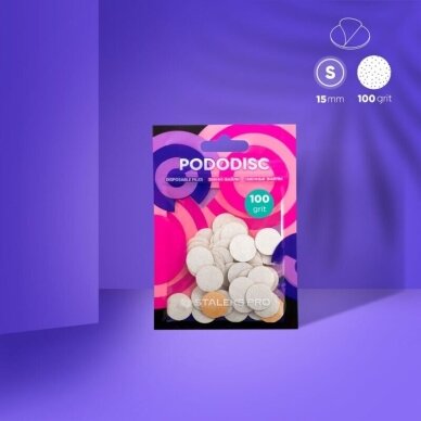STALEKS keičiami abrazyvai podo diskui PODODISC S EXPERT 100 gr, 50 vnt 2 STALEKS keičiami abrazyvai podo diskui PODODISC S EXPERT 100 gr, 50 vnt 2