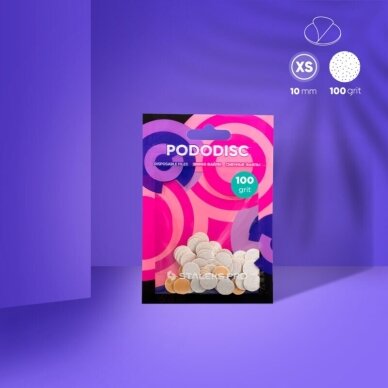 STALEKS keičiami abrazyvai podo diskui PODODISC XS EXPERT 100 gr, 50 vnt 2