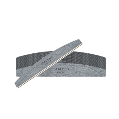 STALEKS SMART pusmėnulio formos mineralinė nagų dildė, 100/100 gritų (25 vnt.) STALEKS SMART pusmėnulio formos mineralinė nagų dildė, 100/100 gritų (25 vnt.)