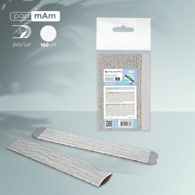 STALEKS užmaunami dildės abrazyvai ant minkšto putplasčio sluoksnio SMART 20 100 gr, 30 vnt 1