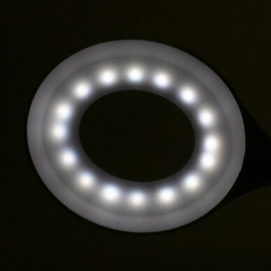 Stalinė lempa manikiūro darbams LED SNAKE RING, balta 3 Stalinė lempa manikiūro darbams LED SNAKE RING, balta 3