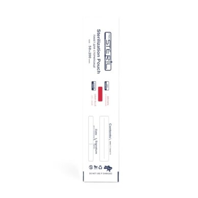STERIL PRO sterilizavimo vokai-maišeliai su vidiniais indikatoriais, 50*200 (balti) mm., 100 vnt. (MADE IN UKRAINE)