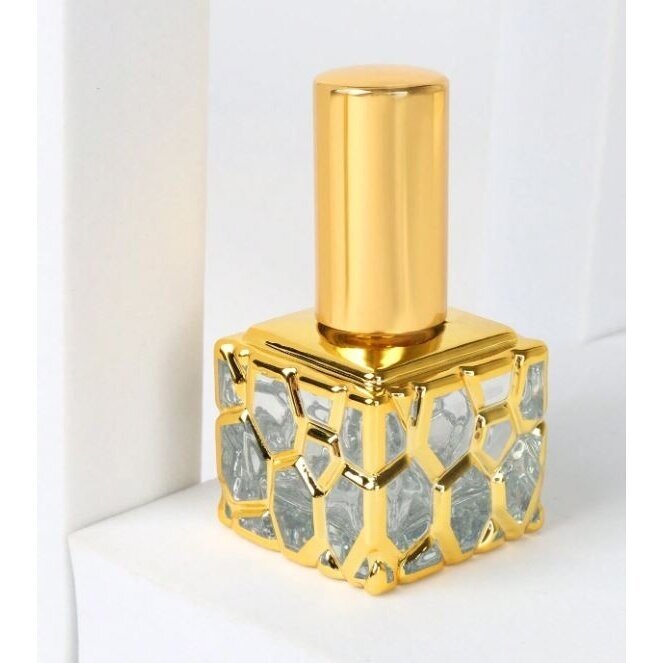 Stiklinis buteliukas kvepalams, 10 ml GOLD Stiklinis buteliukas kvepalams, 10 ml GOLD