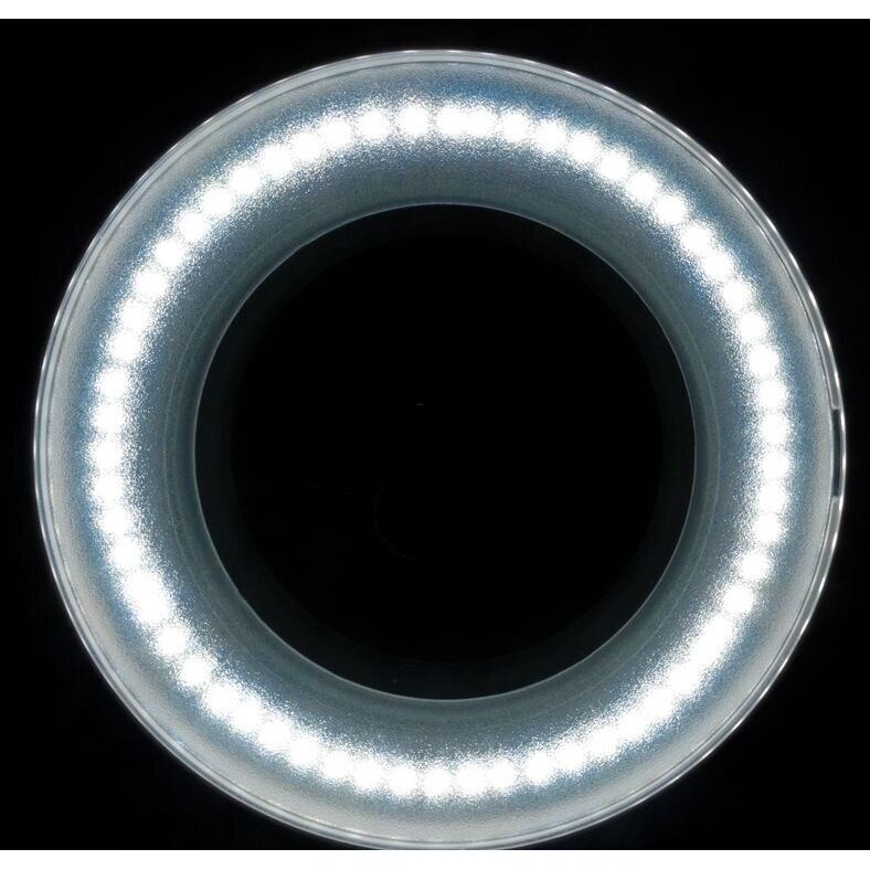 ELEGANTE RED LINE profesionali kosmetologinė LED lempa-lupa ELEGANTE 6027 60 SMD 5D, baltos spalvos (su stovu) 4 ELEGANTE RED LINE profesionali kosmetologinė LED lempa-lupa ELEGANTE 6027 60 SMD 5D, baltos spalvos (su stovu) 4