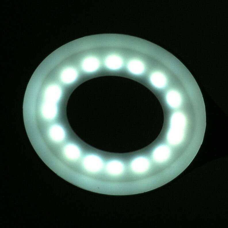 Stalinė lempa manikiūro darbams LED SNAKE RING, balta 2 Stalinė lempa manikiūro darbams LED SNAKE RING, balta 2