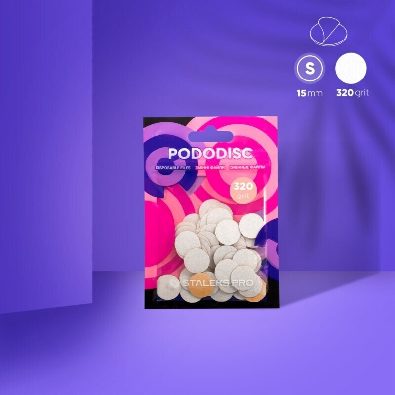 STALEKS keičiami abrazyvai podo diskui PODODISC S EXPERT 320 gr, 50 vnt 2 STALEKS keičiami abrazyvai podo diskui PODODISC S EXPERT 320 gr, 50 vnt 2