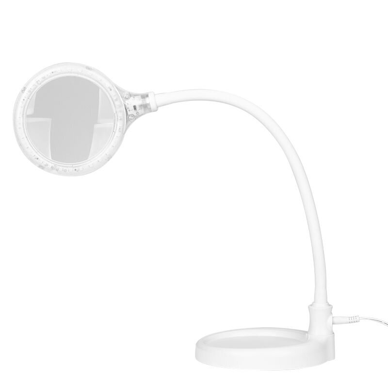 ELEGANTE RED LINE profesionali kosmetologinė stalinė LED lempa - lupa ELEGANTE 2014-2R 30 SMD 5D su stovu ir tvirtinimu prie paviršių funkcija, baltos spalvos 1 ELEGANTE RED LINE profesionali kosmetologinė stalinė LED lempa - lupa ELEGANTE 2014-2R 30 SMD 5D su stovu ir tvirtinimu prie paviršių funkcija, baltos spalvos 1