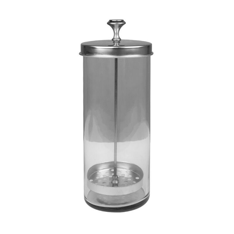 Stiklinis indas įrankių mirkimui ir dezinfekcijai 650 ml. Stiklinis indas įrankių mirkimui ir dezinfekcijai 650 ml.