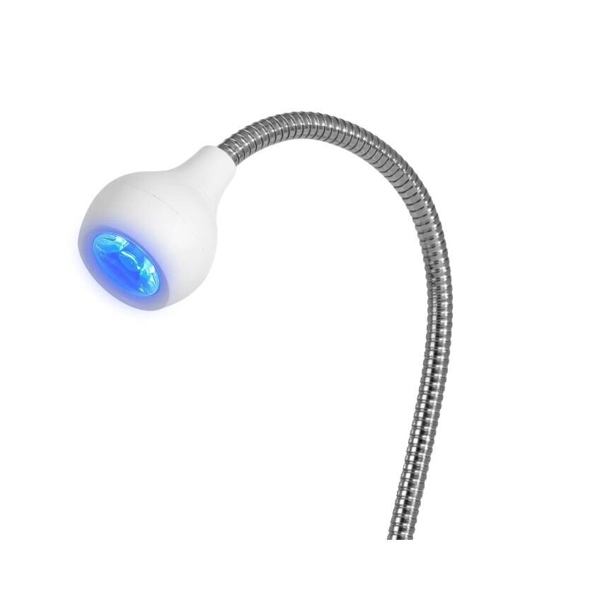 GLOW profesionali stalinė lempa manikiūro darbams LED SNAKE, baltos spalvos 1 GLOW profesionali stalinė lempa manikiūro darbams LED SNAKE, baltos spalvos 1