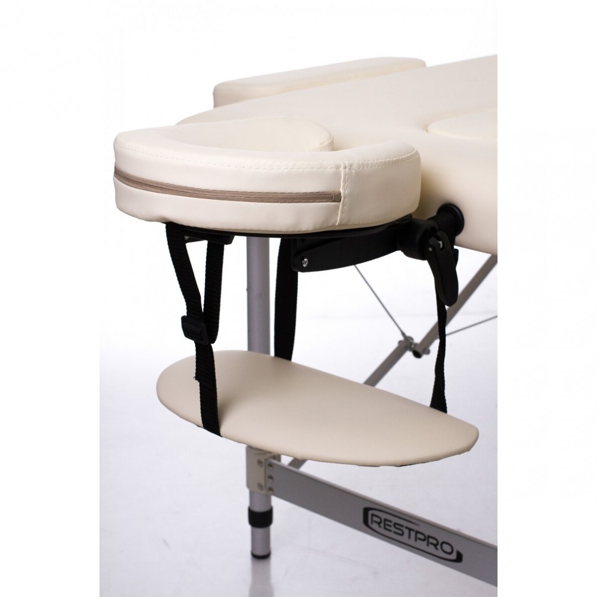 Profesionalus sulankstomas masažo stalas ALU 2 (L) CREAM 8