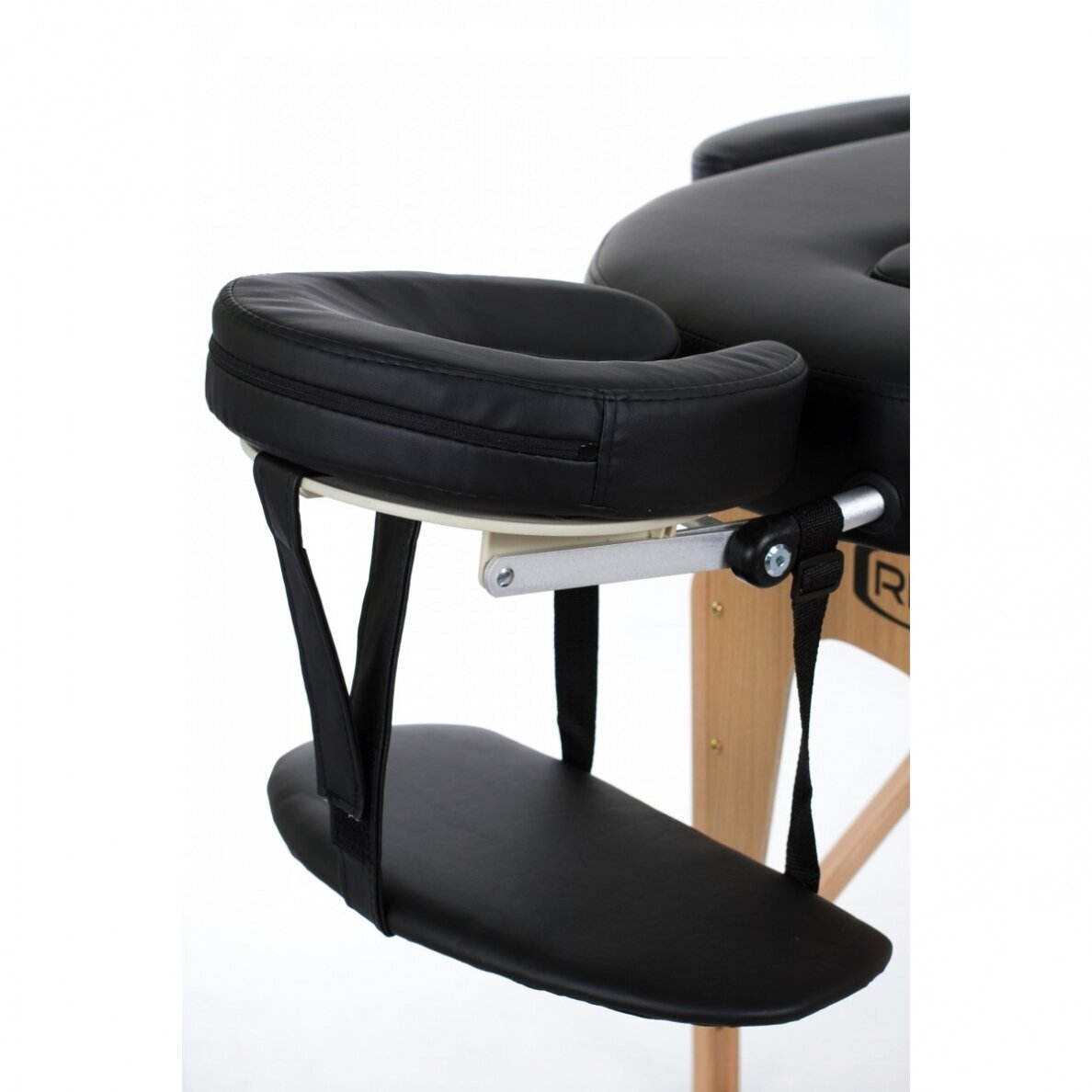 Profesionalus sulankstomas masažo stalas VIP OVAL 3 BLACK 2 Profesionalus sulankstomas masažo stalas VIP OVAL 3 BLACK 2