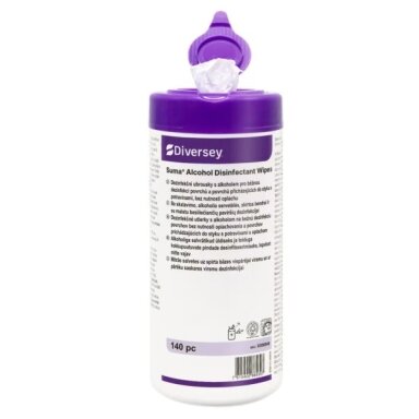 SUMA ALCOHOL WIPES drėgnos dezinfekuojančios servetėlės, 140 vnt. SUMA ALCOHOL WIPES drėgnos dezinfekuojančios servetėlės, 140 vnt.